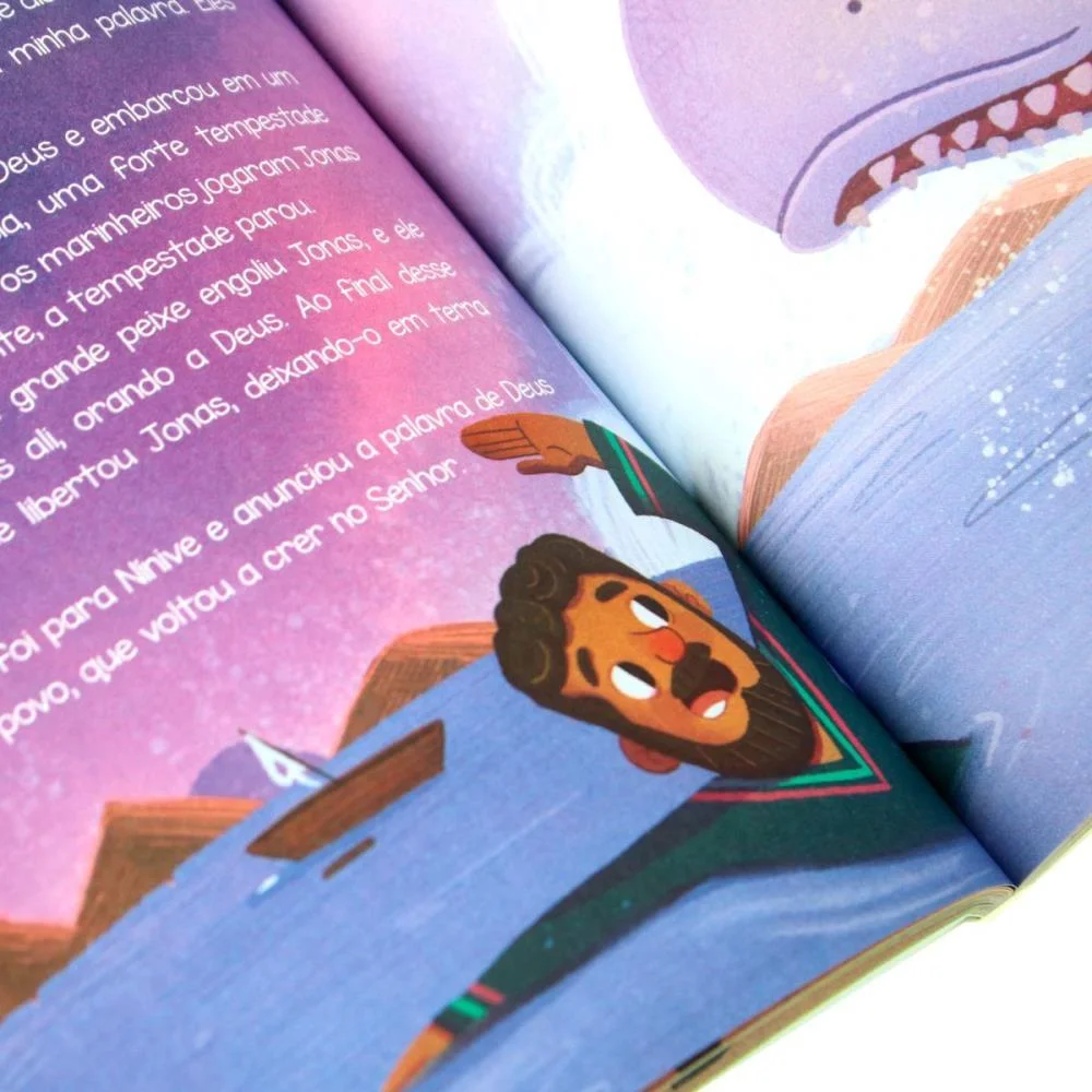 LIVRO INFANTIL ILUSTRADO BIBLIA PARA CRIANCAS 128PGS MAGIC KIDS (UNIDADE) - imagem 5