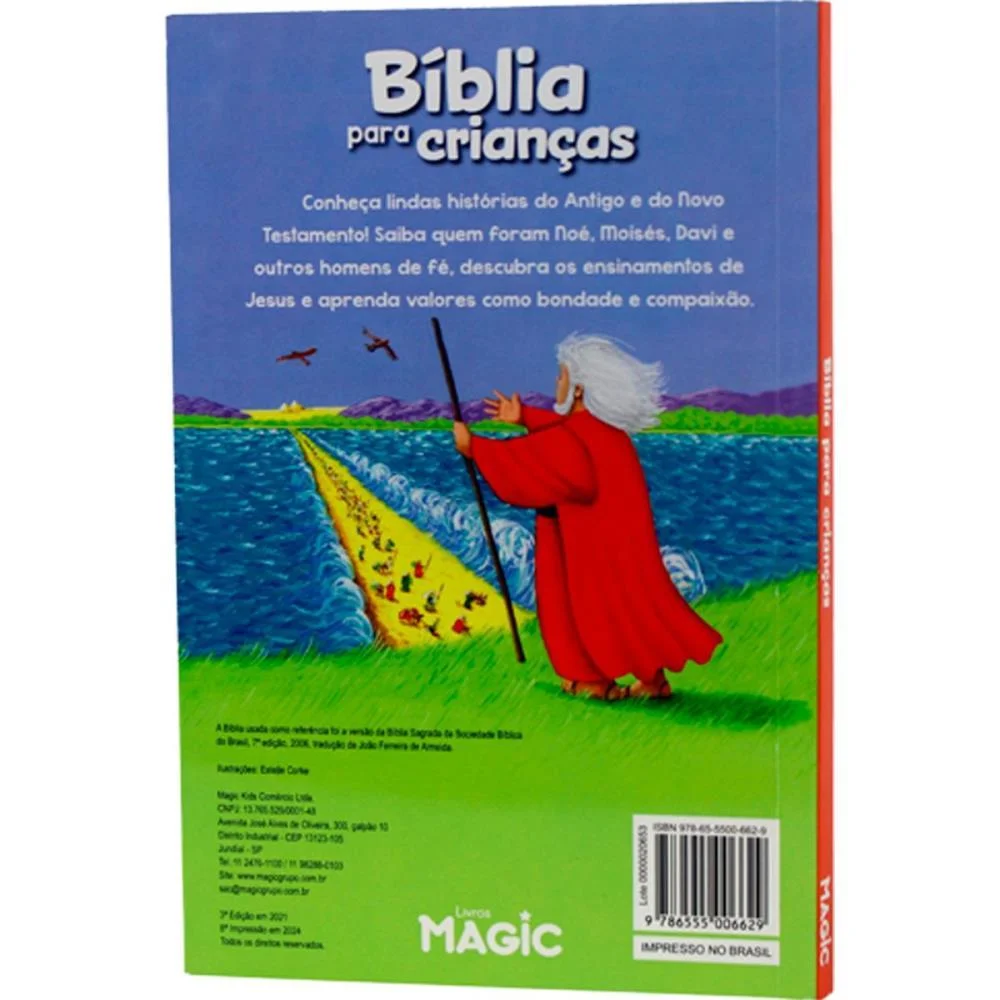 LIVRO INFANTIL ILUSTRADO BIBLIA PARA CRIANCAS 128PGS MAGIC KIDS (UNIDADE) - imagem 6