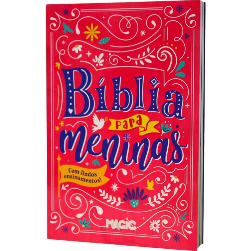 LIVRO INFANTIL ILUSTRADO BIBLIA P/MENINAS 20X14CM 128PG MAGIC KIDS (UNIDADE) - imagem 2