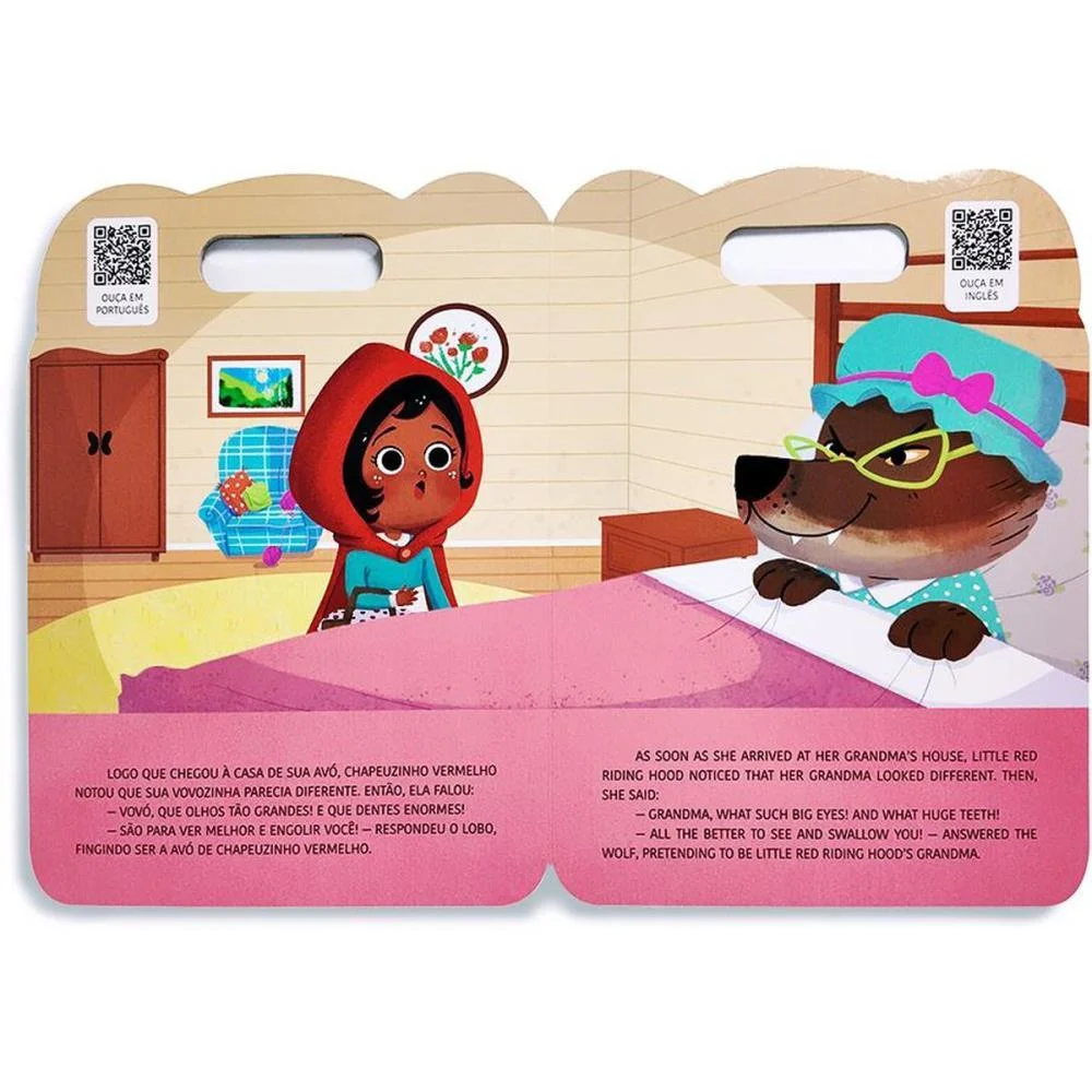 LIVRO INFANTIL ILUSTRADO BILINGUE CHAPEUZINHO VERMELHO MAGIC KIDS (UNIDADE) - imagem 3