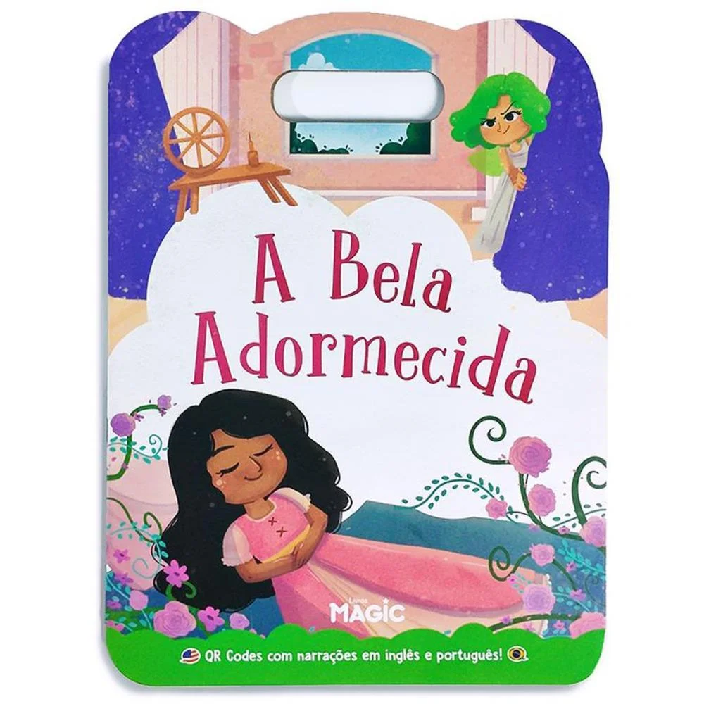 LIVRO INFANTIL ILUSTRADO BILINGUE A BELA ADORMECIDA 8PG MAGIC KIDS (UNIDADE) - imagem 3