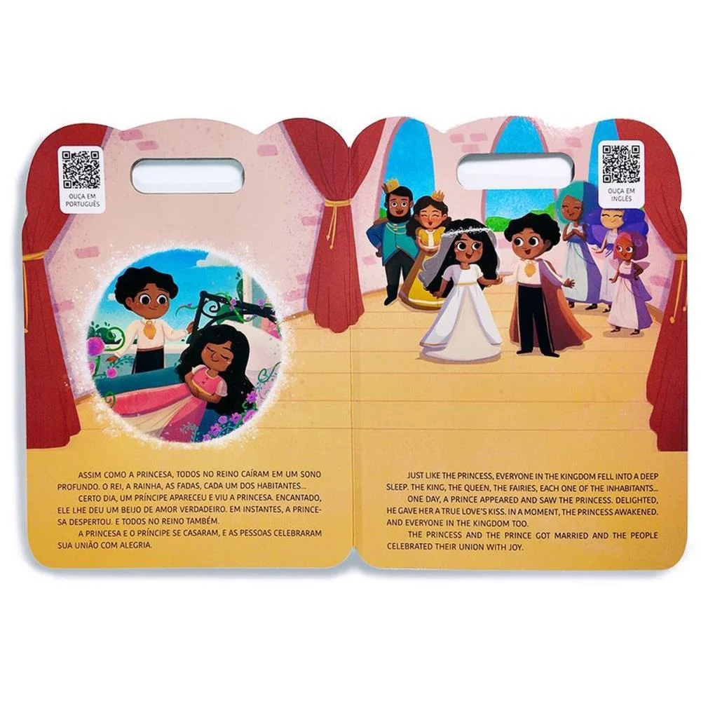 LIVRO INFANTIL ILUSTRADO BILINGUE A BELA ADORMECIDA 8PG MAGIC KIDS (UNIDADE) - imagem 4