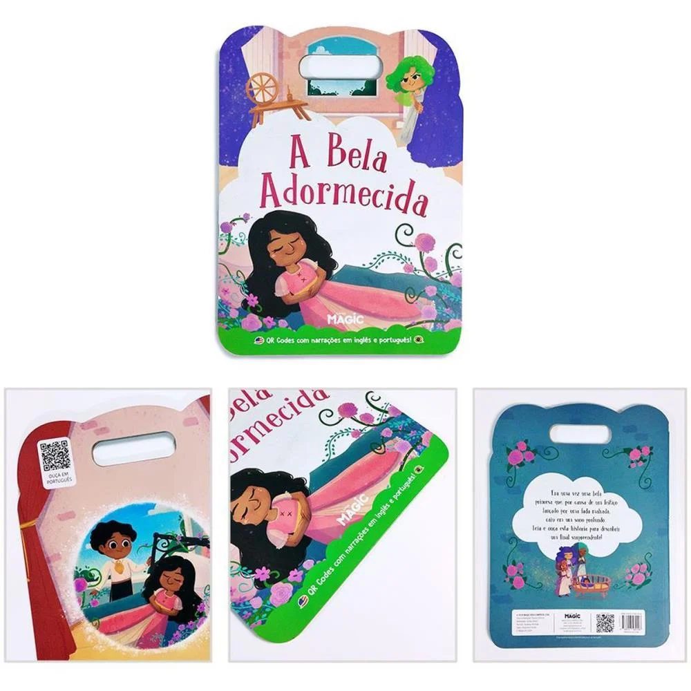 LIVRO INFANTIL ILUSTRADO BILINGUE A BELA ADORMECIDA 8PG MAGIC KIDS (UNIDADE) - imagem 5
