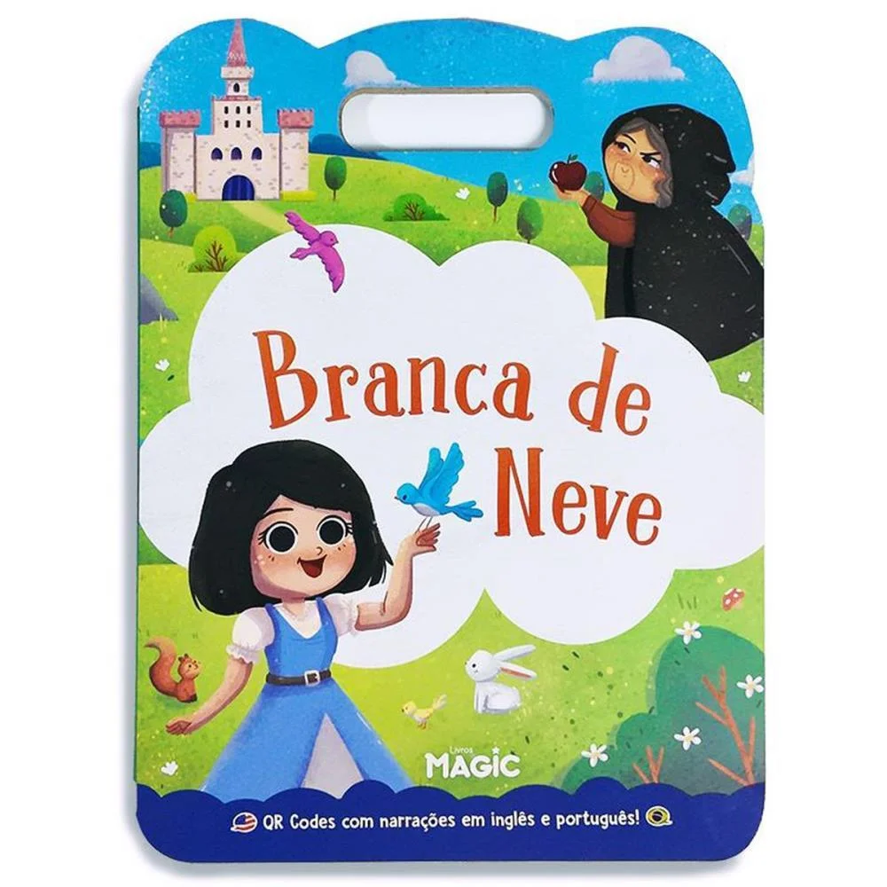 LIVRO INFANTIL ILUSTRADO BILINGUE BRANCA DE NEVE 8PGS MAGIC KIDS (UNIDADE) - imagem 5