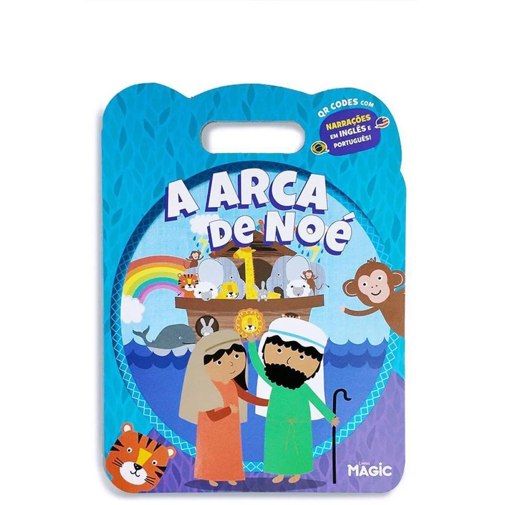 LIVRO INFANTIL ILUSTRADO BILINGUE A ARCA DE NOE 8PGS MAGIC KIDS (UNIDADE) - imagem 2