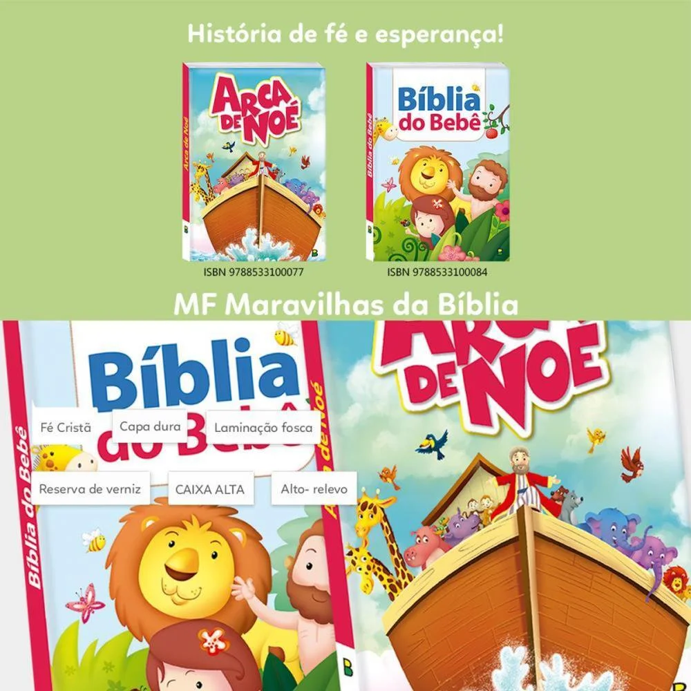 LIVRO INFANTIL ILUSTRADO BIBLIA DO BEBE CD 18X22CM 14P TODOLIVRO (UNIDADE) - imagem 4