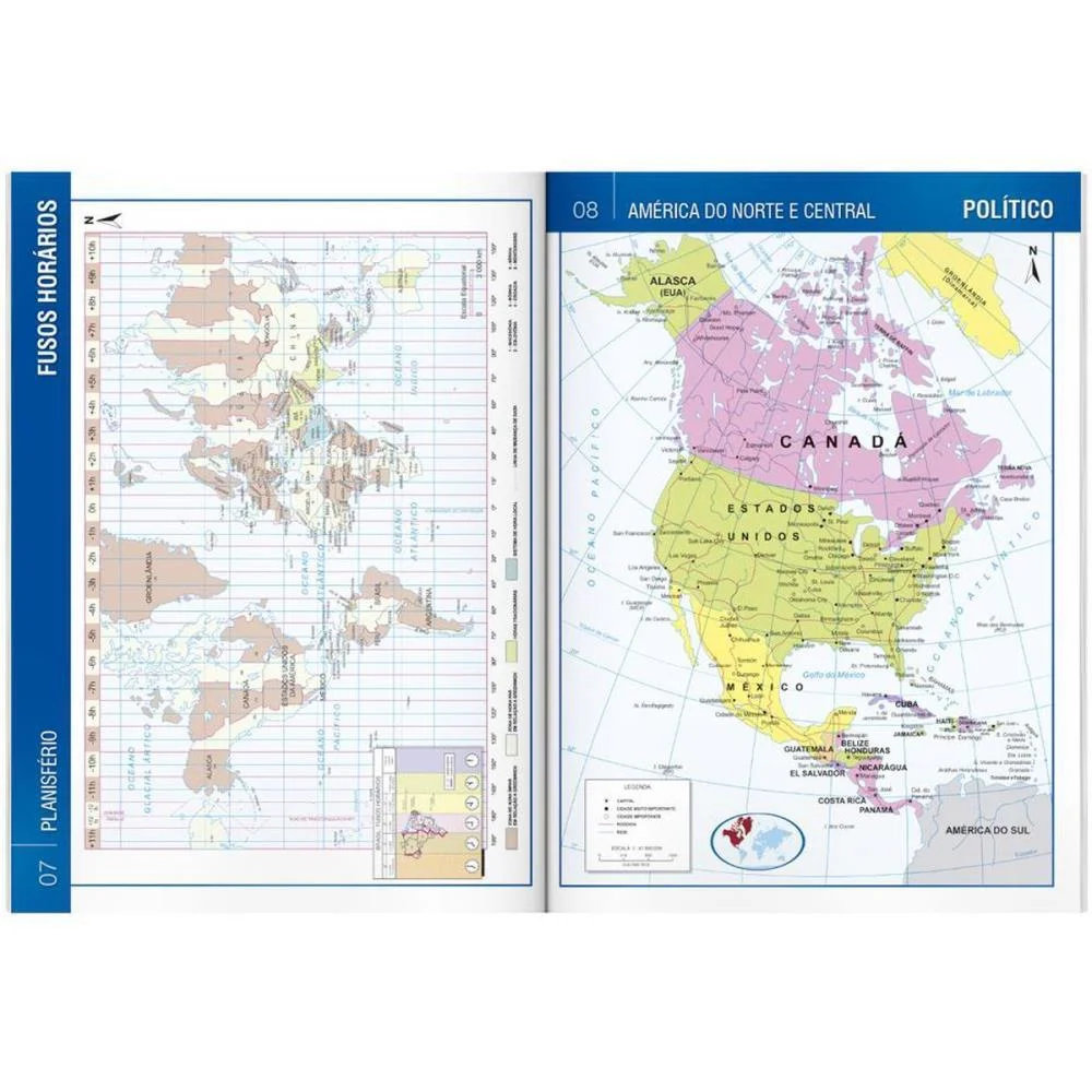 LIVRO ATLAS GEOGRAFICO ESCOLAR 20X27 68PG TODOLIVRO (UNIDADE) - imagem 5