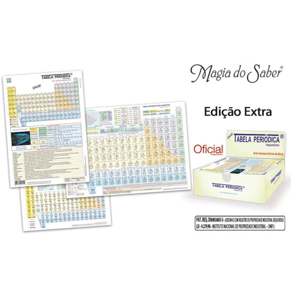 TABELA PERIODICA 3 MODELOS DE TABELAS MAGIA DO SABER (KIT.C/15) - imagem 3