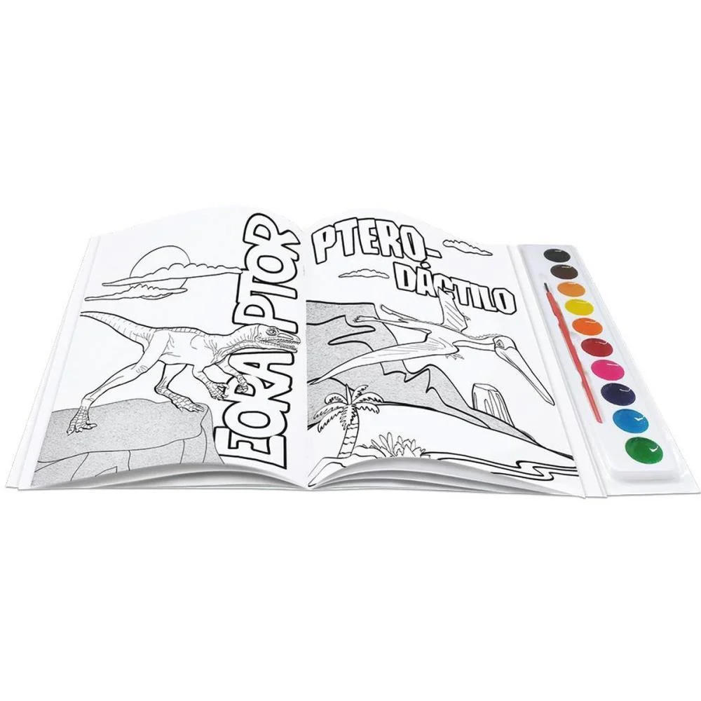 LIVRO AQUARELA DINOS 28X27CM 16PAG TODOLIVRO (UNIDADE) - imagem 3