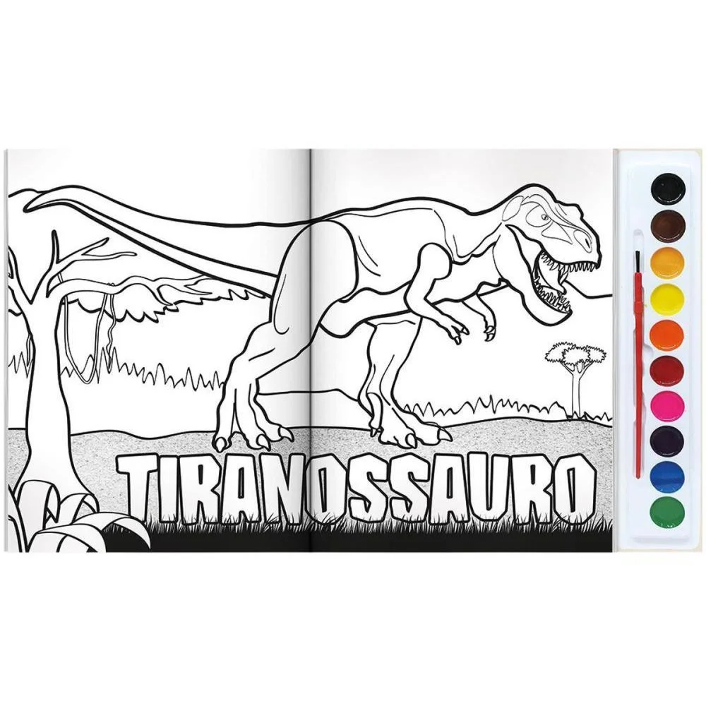 LIVRO AQUARELA DINOS 28X27CM 16PAG TODOLIVRO (UNIDADE) - imagem 4