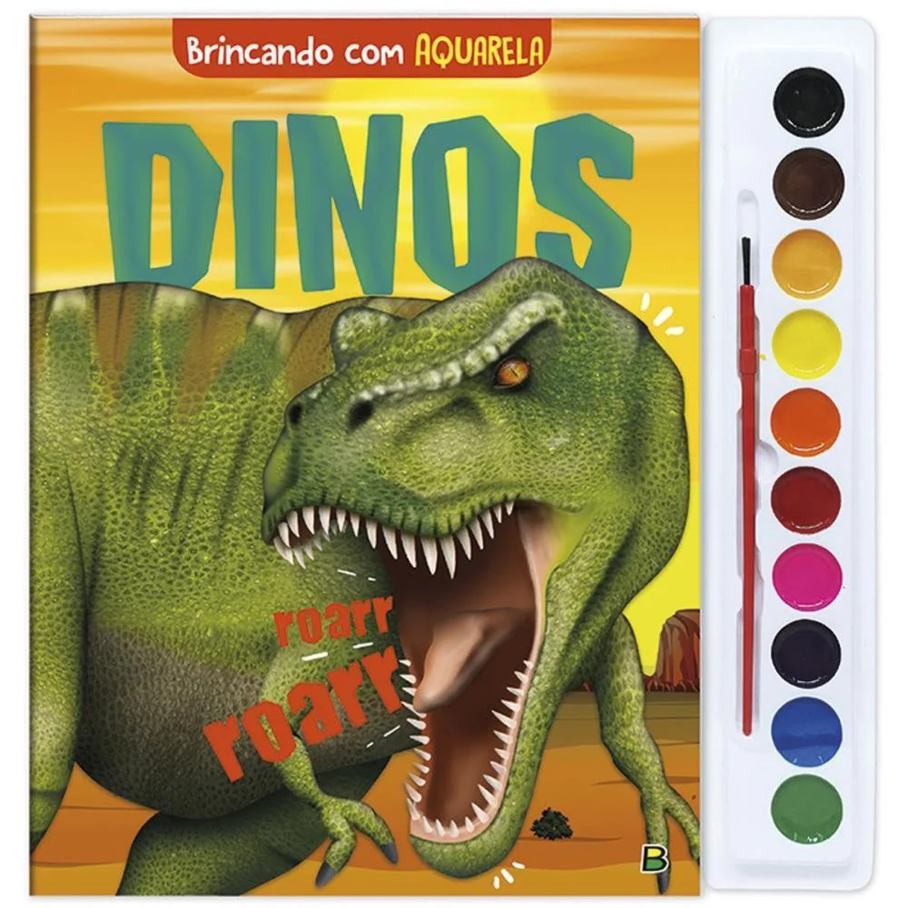 LIVRO AQUARELA DINOS 28X27CM 16PAG TODOLIVRO (UNIDADE) - imagem 5