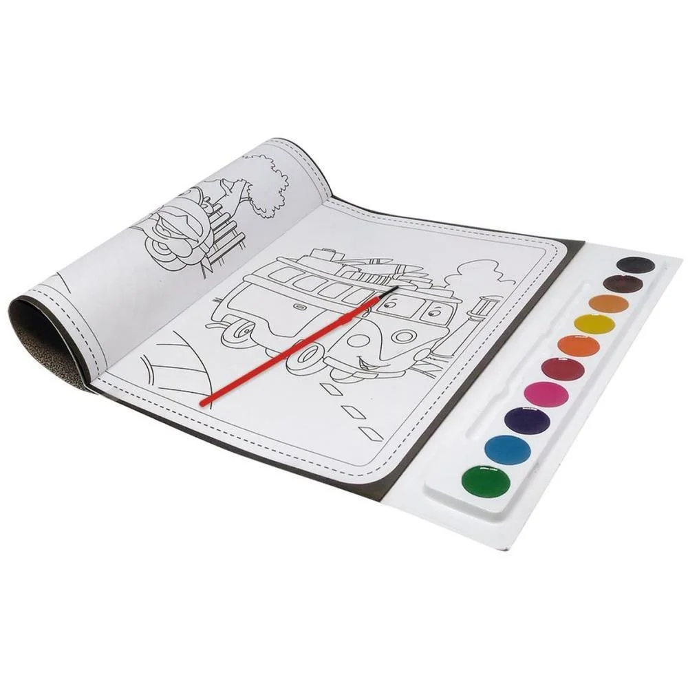 LIVRO AQUARELA CARROS 27X28CM 16PAG TODOLIVRO (UNIDADE) - imagem 3