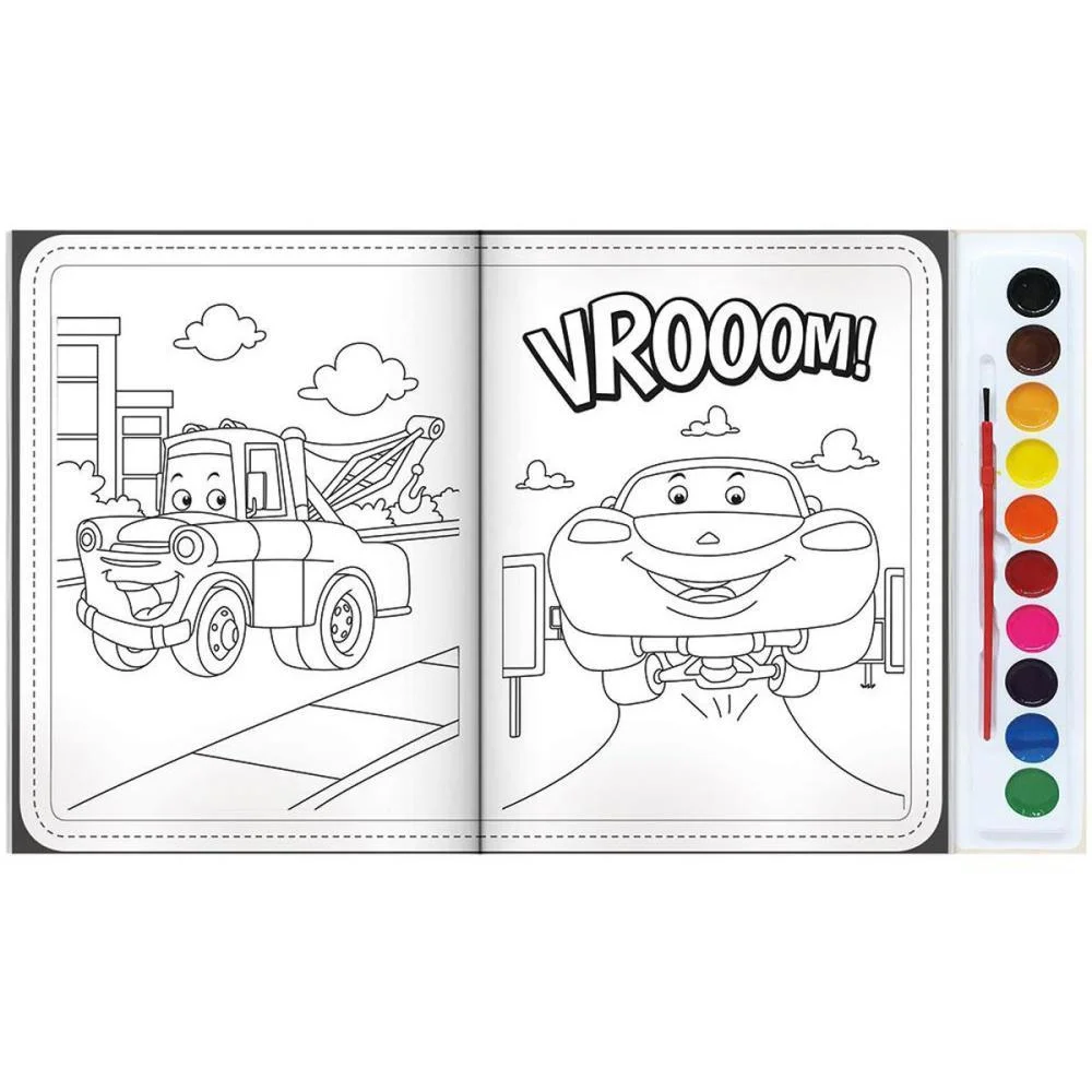LIVRO AQUARELA CARROS 27X28CM 16PAG TODOLIVRO (UNIDADE) - imagem 4