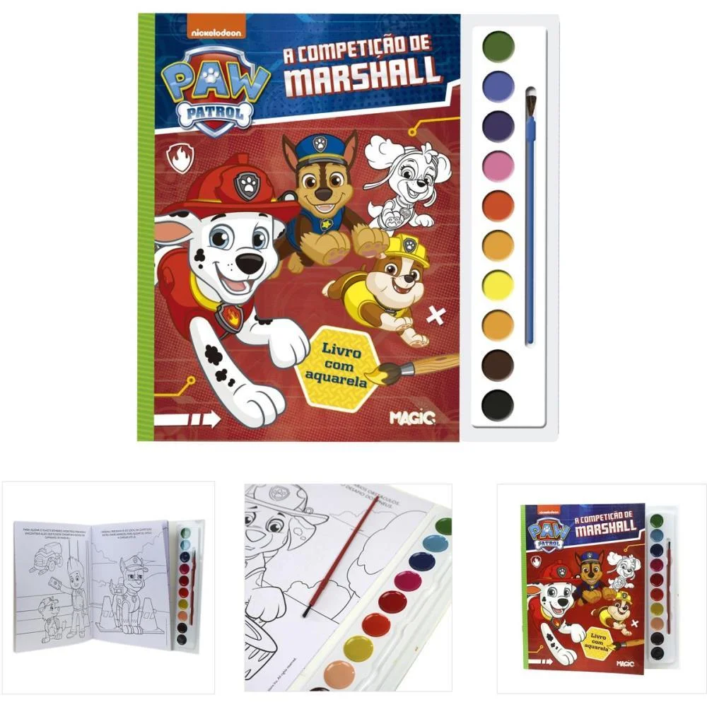 LIVRO AQUARELA PATRULHA CANINA 2 28X27CM 16PG MAGIC KIDS (UNIDADE) - imagem 2