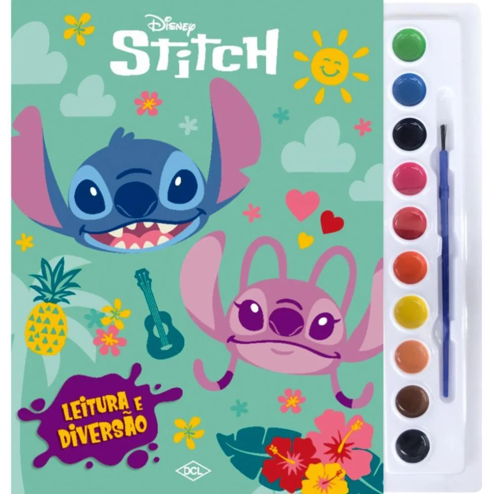 LIVRO AQUARELA STITCH 29X28,5CM 16PGS DCL (UNIDADE) - imagem 3