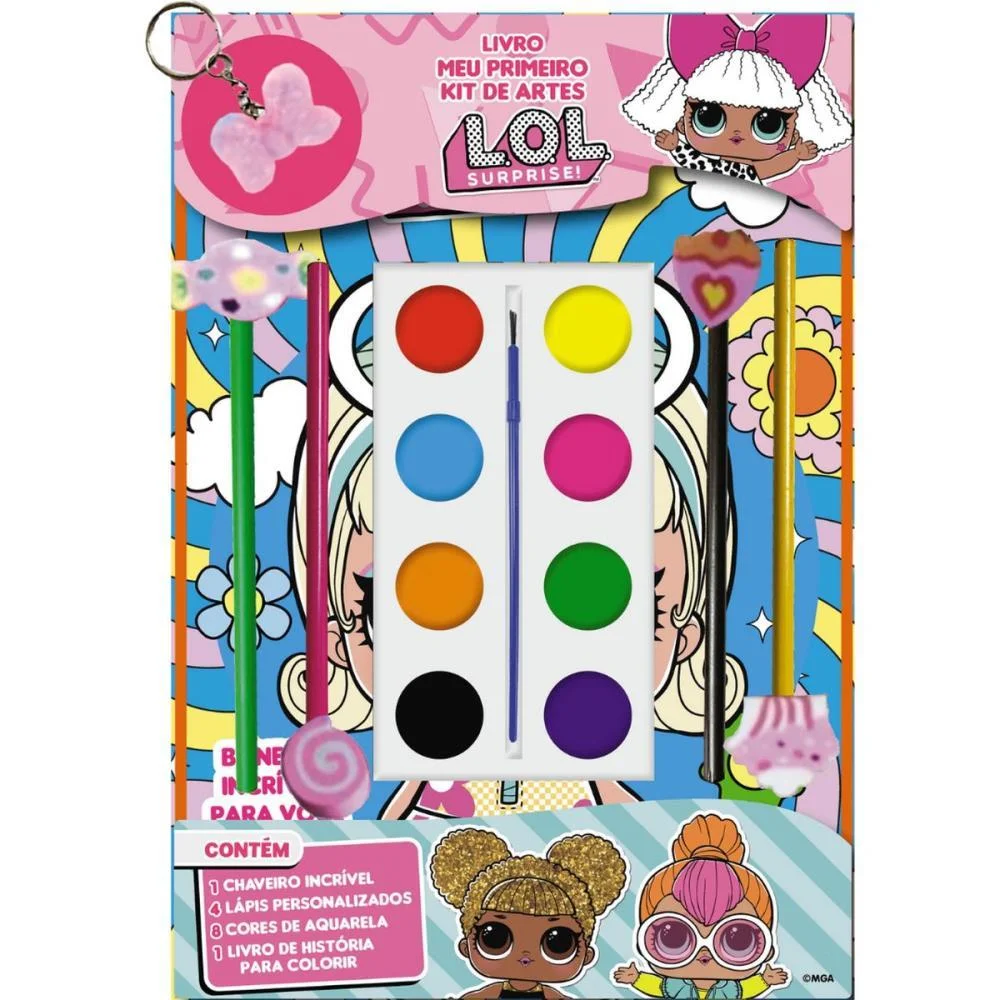 LIVRO AQUARELA LOL SURPRISE ARTES C/CHAVEIRO ONLINE EDITORA (UNIDADE) - imagem 3