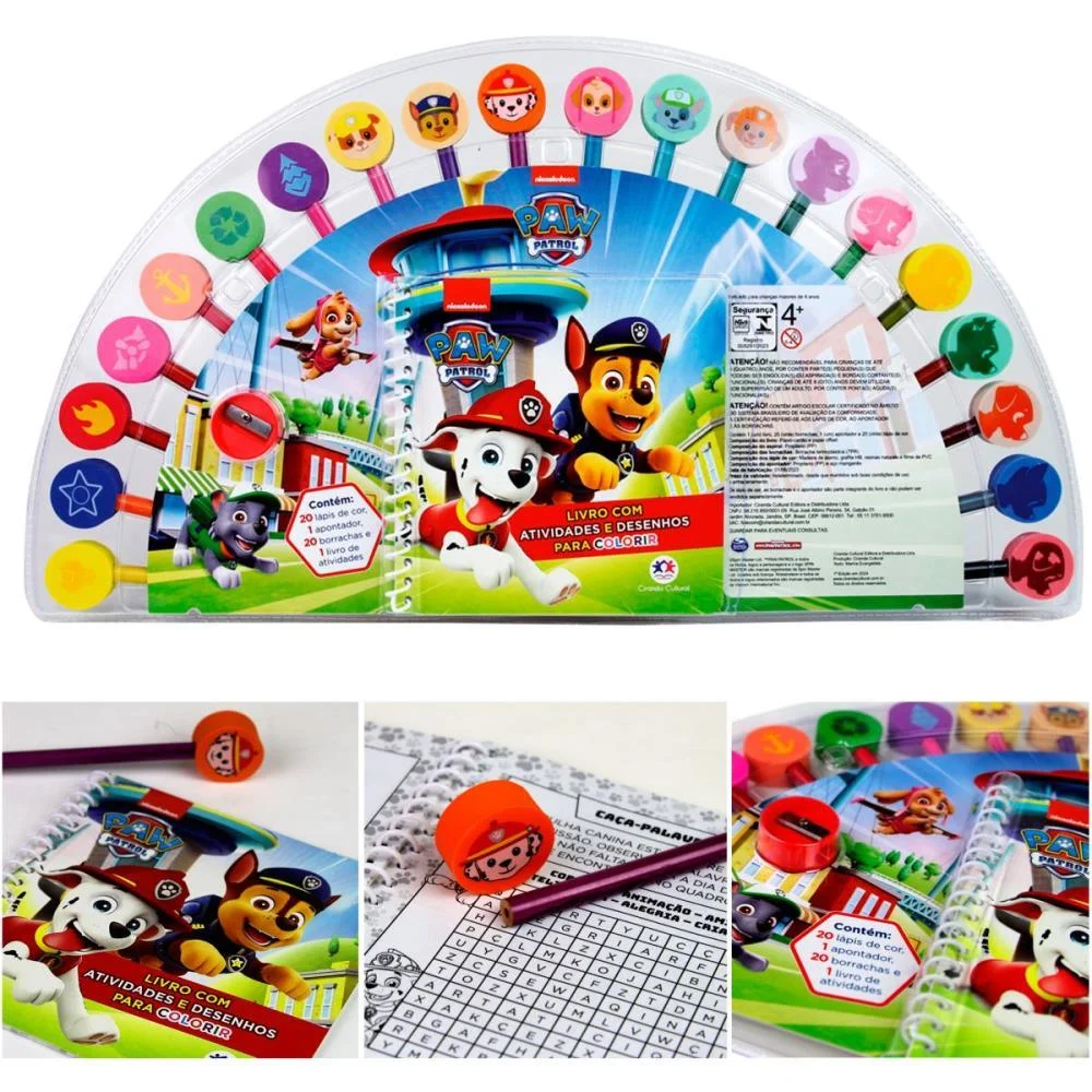 LIVRO BRINQUEDO ILUSTRADO KIT DIVERTIDO PATRULHA CANINA MAGIC KIDS (UNIDADE) - imagem 5