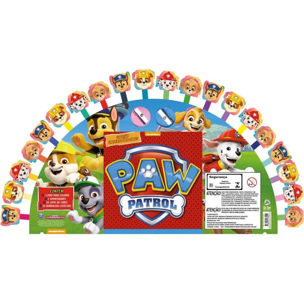 LIVRO BRINQUEDO ILUSTRADO PATRULHA CANINA UNIVERSO CORES ONLINE EDITORA (UNIDADE) - imagem 3