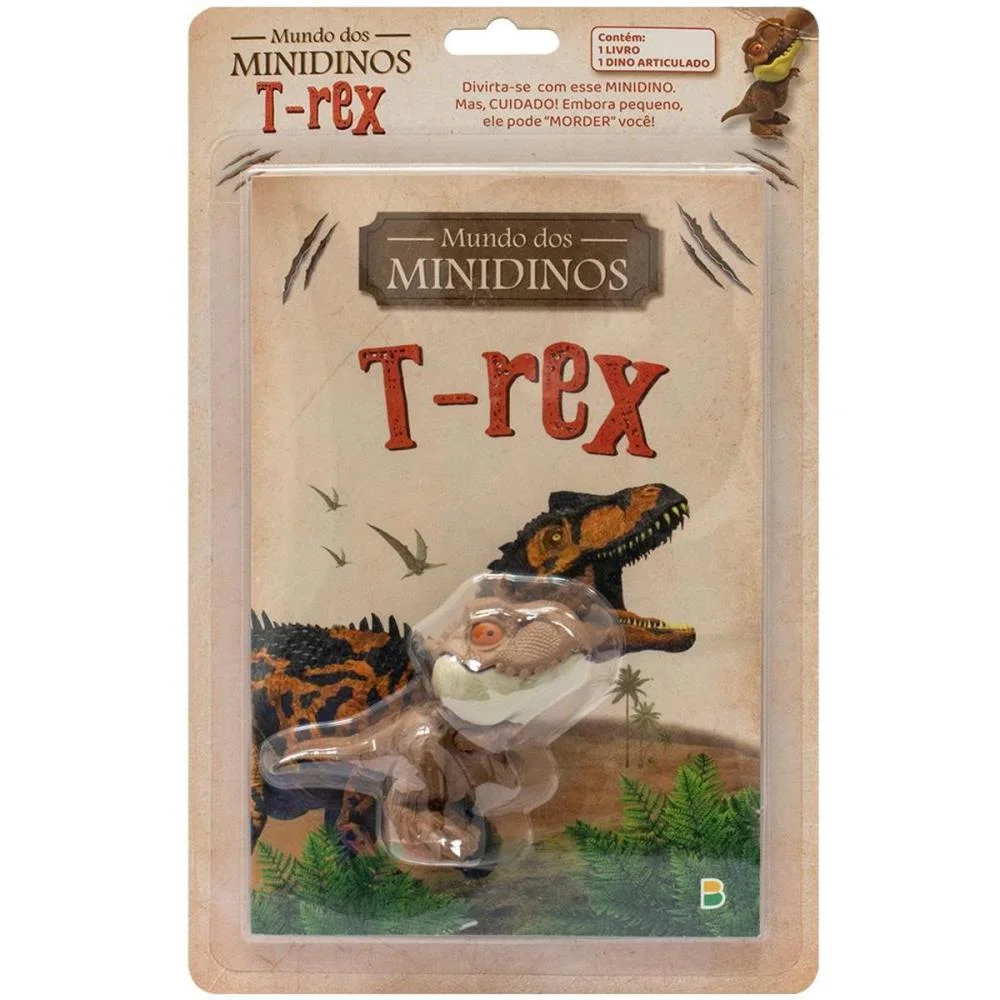 LIVRO BRINQUEDO ILUSTRADO MUNDO DOS MINIDINOS: T-REX TODOLIVRO (UNIDADE) - imagem 5