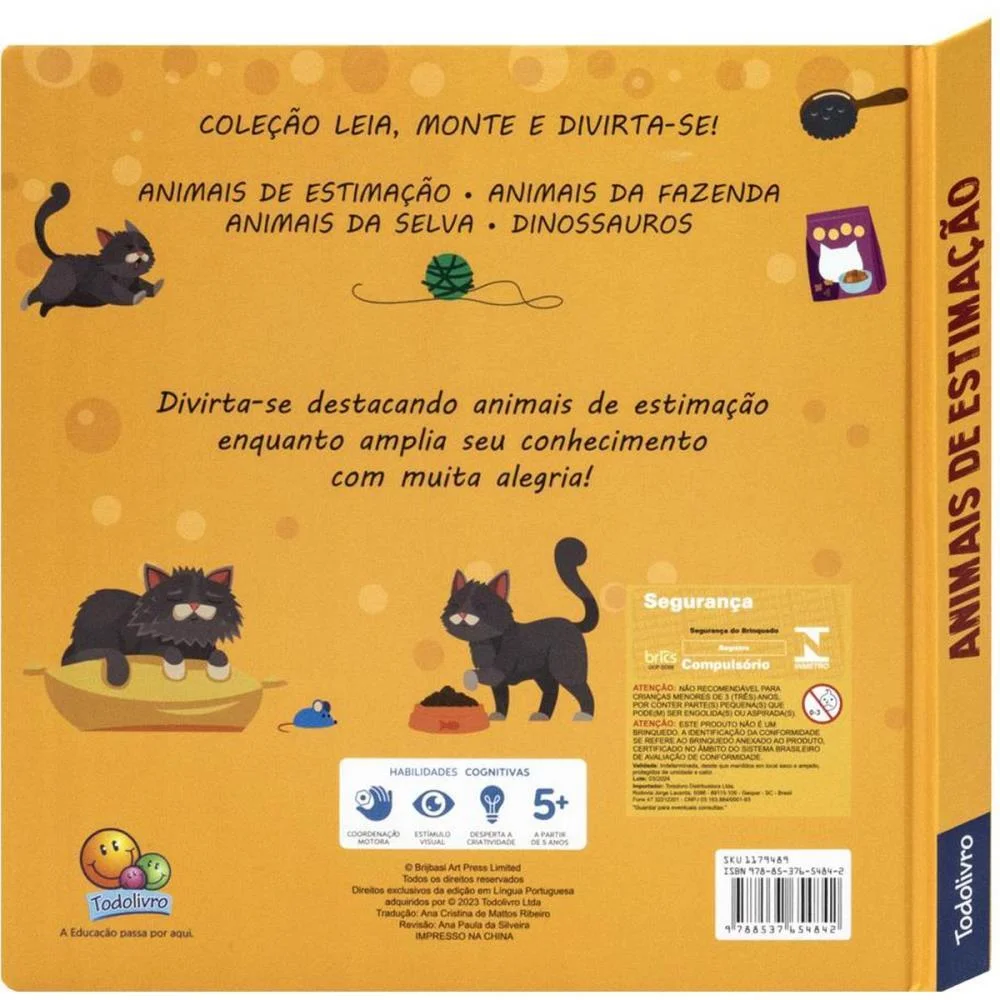 LIVRO BRINQUEDO ILUSTRADO MONTE E DIVIRTA-SE! ANIM.ESTIM TODOLIVRO (UNIDADE) - imagem 5