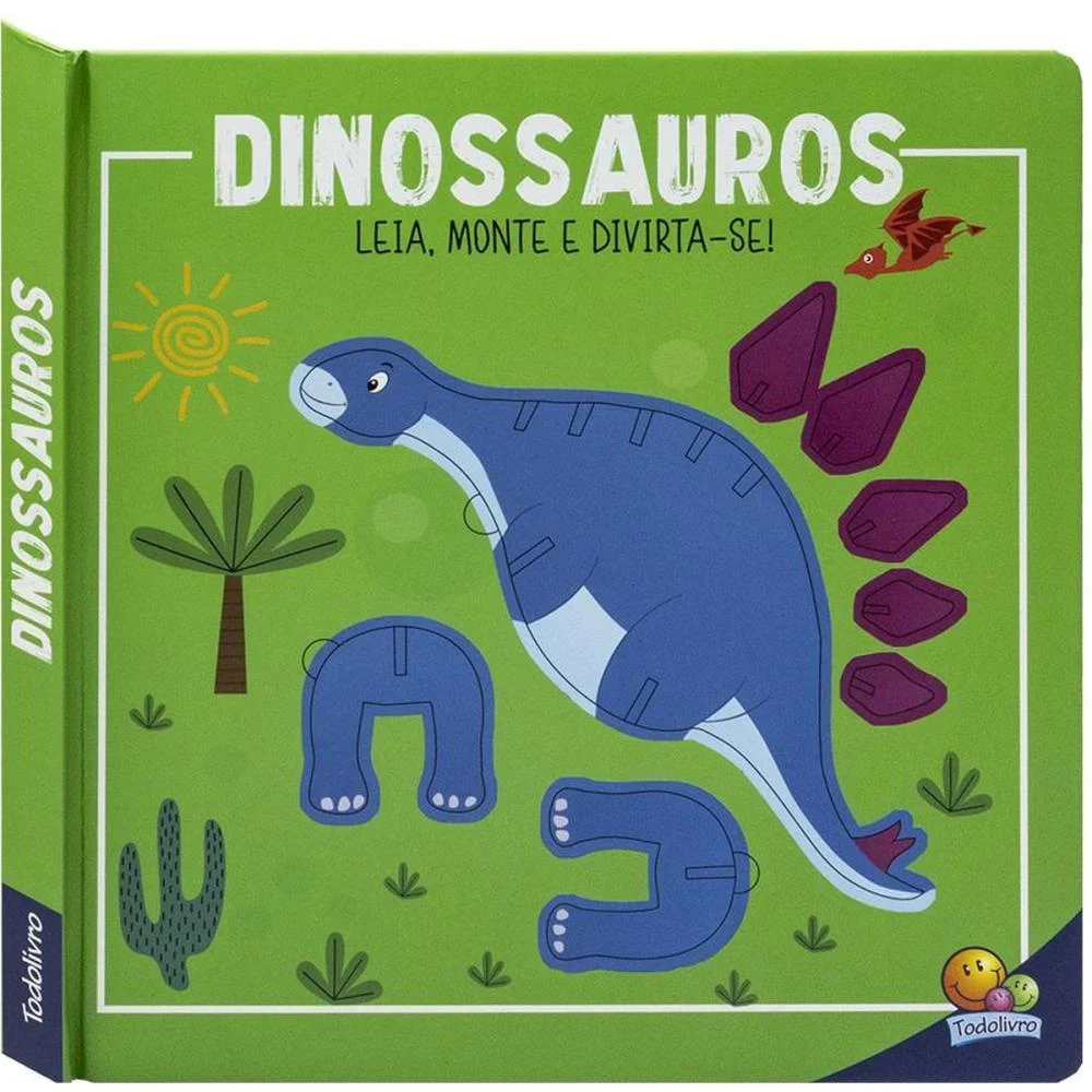 LIVRO BRINQUEDO ILUSTRADO MONTE E DIVIRTA-SE! DINOSSAURO TODOLIVRO (UNIDADE) - imagem 3