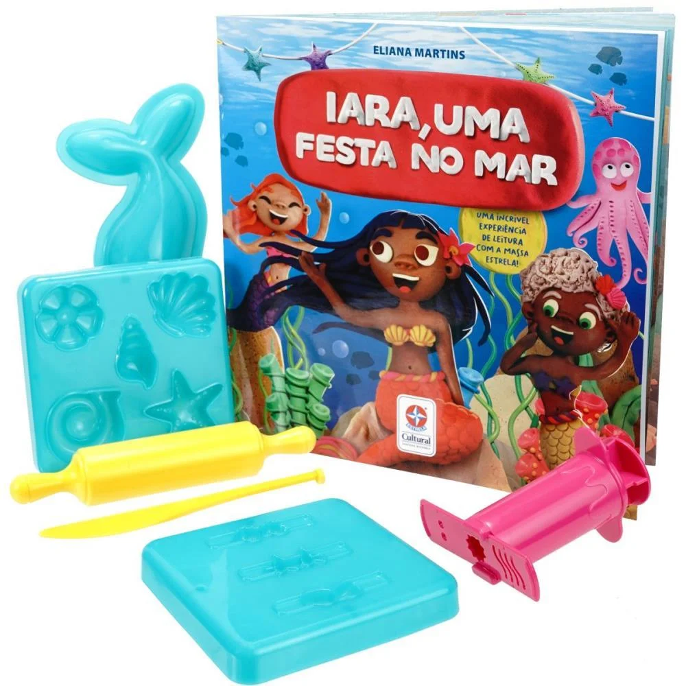 LIVRO BRINQUEDO ILUSTRADO IARA UMA FESTA NO MAR C/MASSA ESTRELA (UNIDADE) - imagem 3