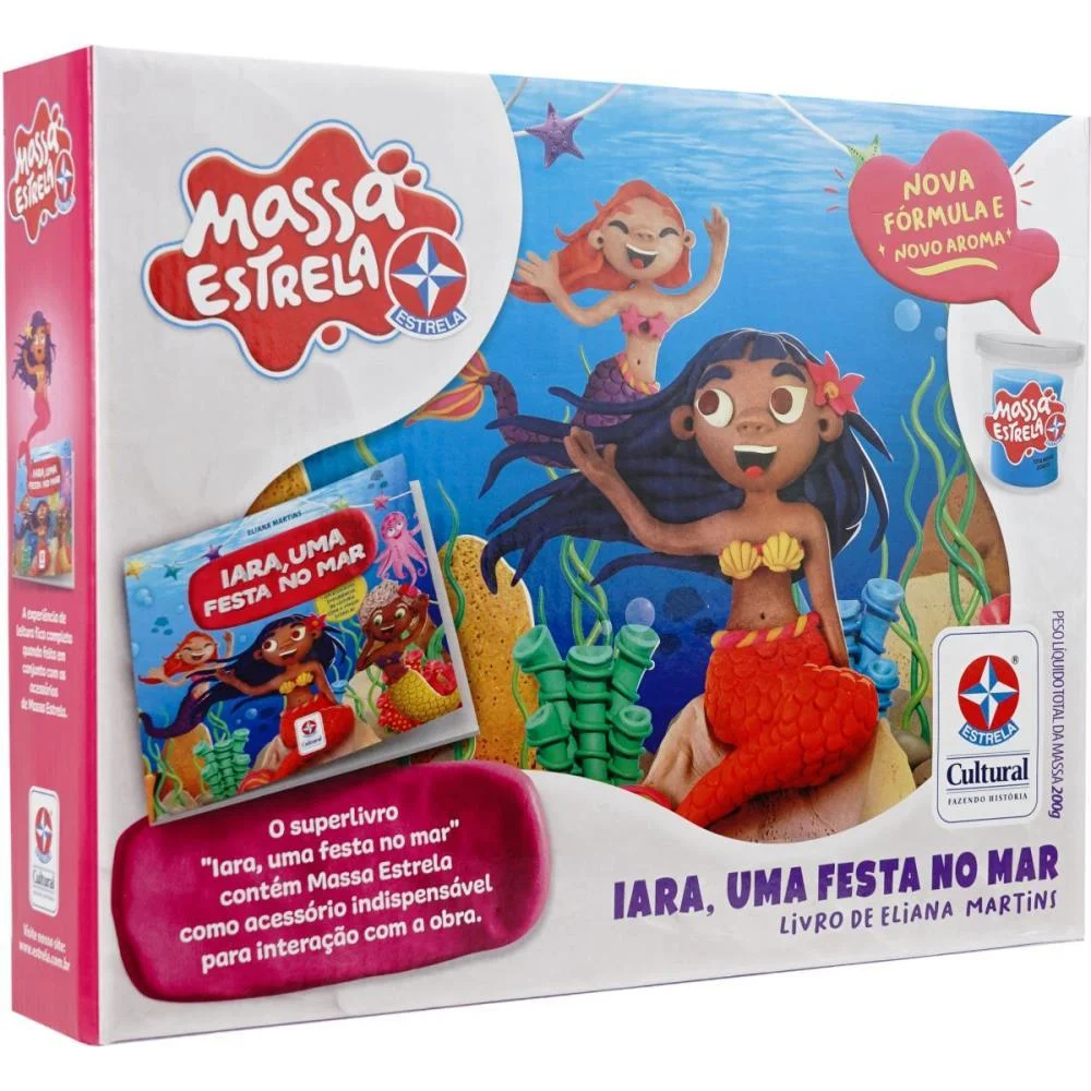 LIVRO BRINQUEDO ILUSTRADO IARA UMA FESTA NO MAR C/MASSA ESTRELA (UNIDADE) - imagem 7