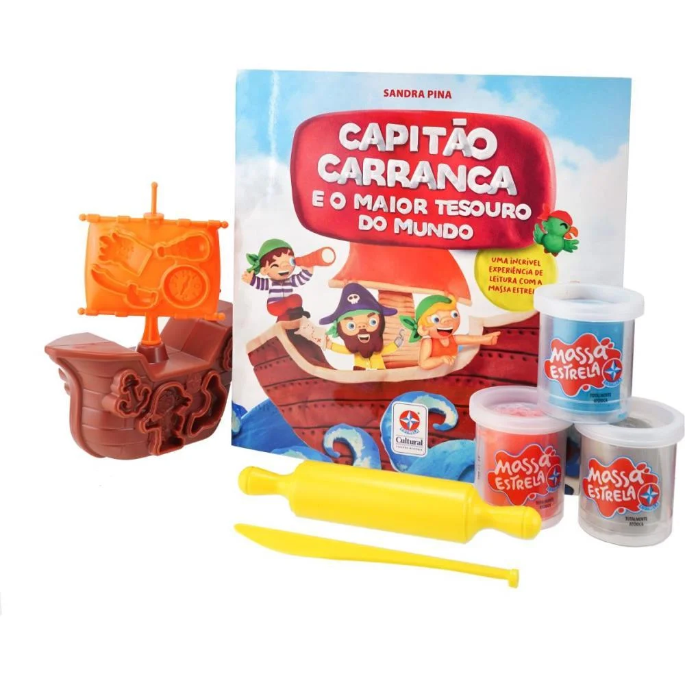 LIVRO BRINQUEDO ILUSTRADO CAPITAO CARRANCA E O TESOURO ESTRELA (UNIDADE) - imagem 7