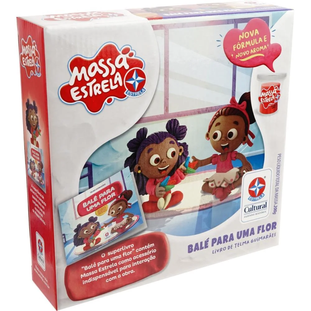 LIVRO BRINQUEDO ILUSTRADO BALE PARA UMA FLOR COM MASSA ESTRELA (KIT) - imagem 2