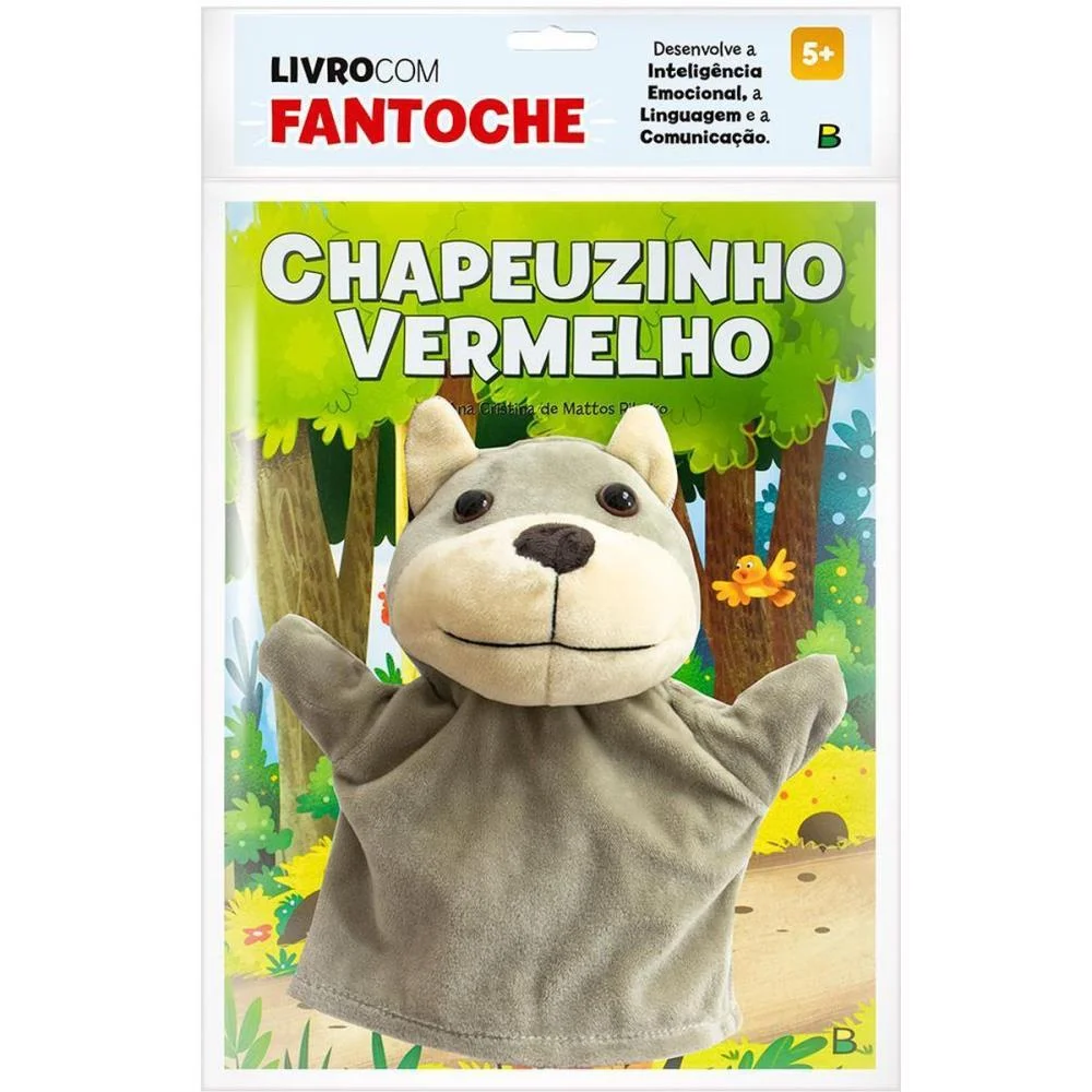 LIVRO BRINQUEDO ILUSTRADO FANTOCHE CHAPEUZINHO VM LOBO TODOLIVRO (UNIDADE) - imagem 2