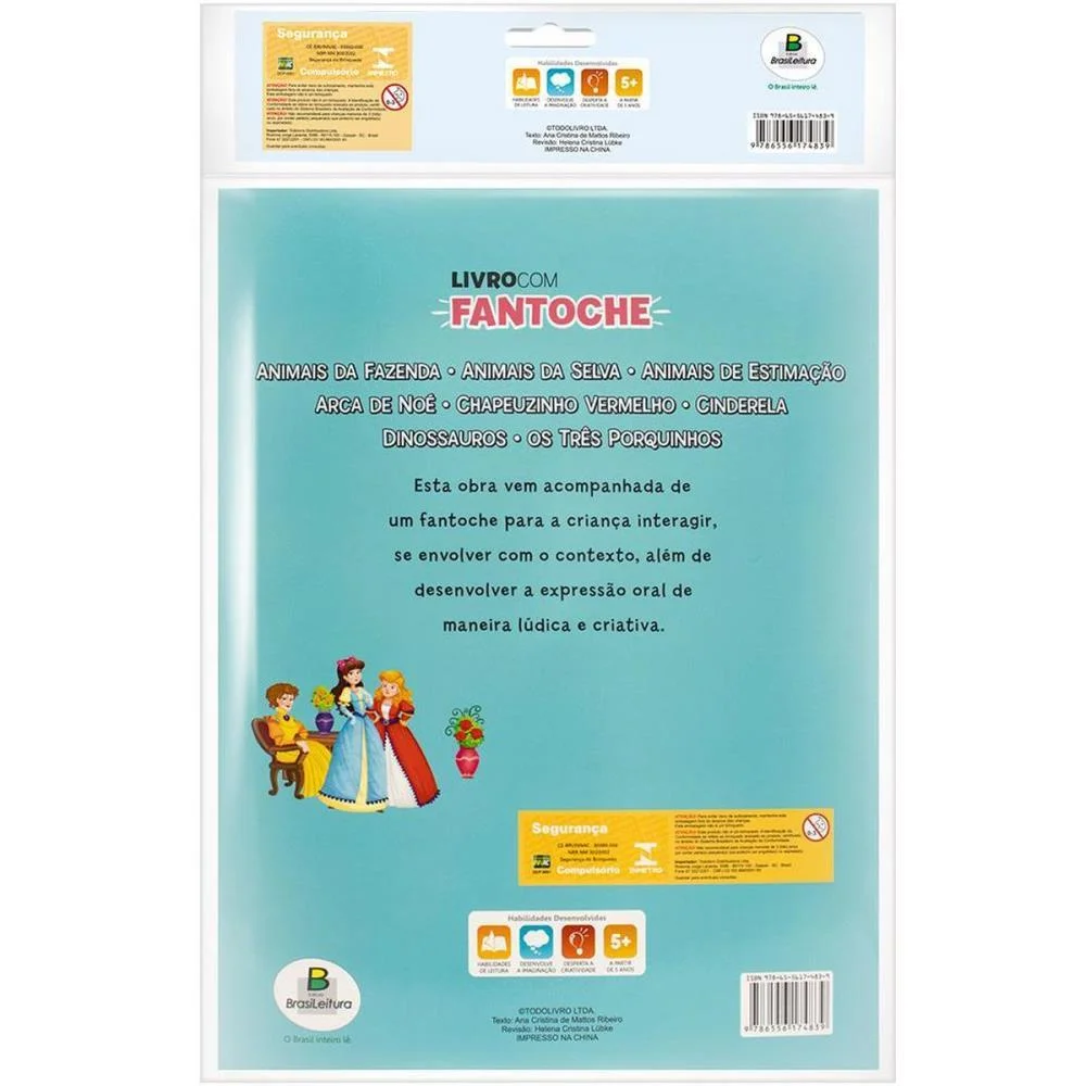 LIVRO BRINQUEDO ILUSTRADO FANTOCHE CINDERELA 16PAG. TODOLIVRO (UNIDADE) - imagem 4