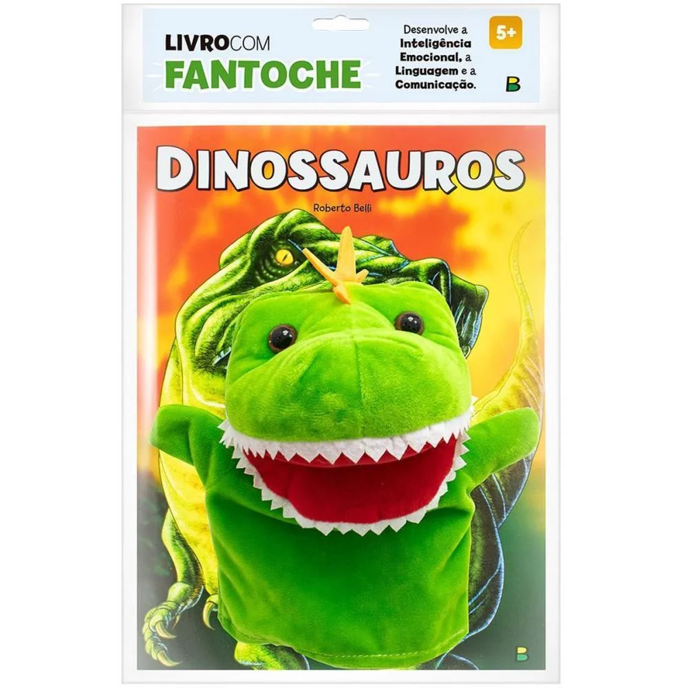 LIVRO BRINQUEDO ILUSTRADO FANTOCHE DINOSSAUROS 16PAG TODOLIVRO (UNIDADE) - imagem 2