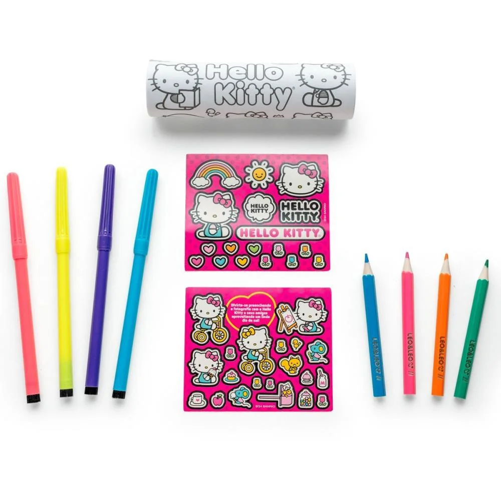 LIVRO BRINQUEDO ILUSTRADO HELLO KITTY PRIM.KIT PINTURA LEONORA (UNIDADE) - imagem 4