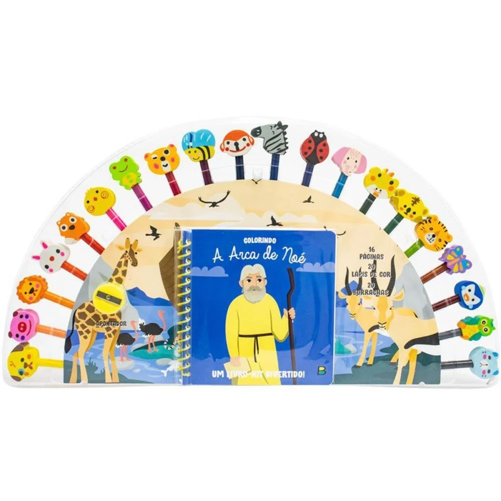 LIVRO BRINQUEDO ILUSTRADO KIT DIVERTIDO ARCA DE NOE TODOLIVRO (UNIDADE) - imagem 3