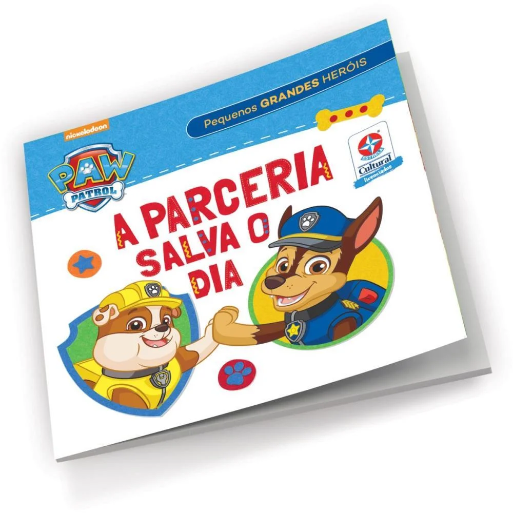 LIVRO BRINQUEDO ILUSTRADO PATRULHA CANINA CHASE C/MASSA ESTRELA (UNIDADE) - imagem 4