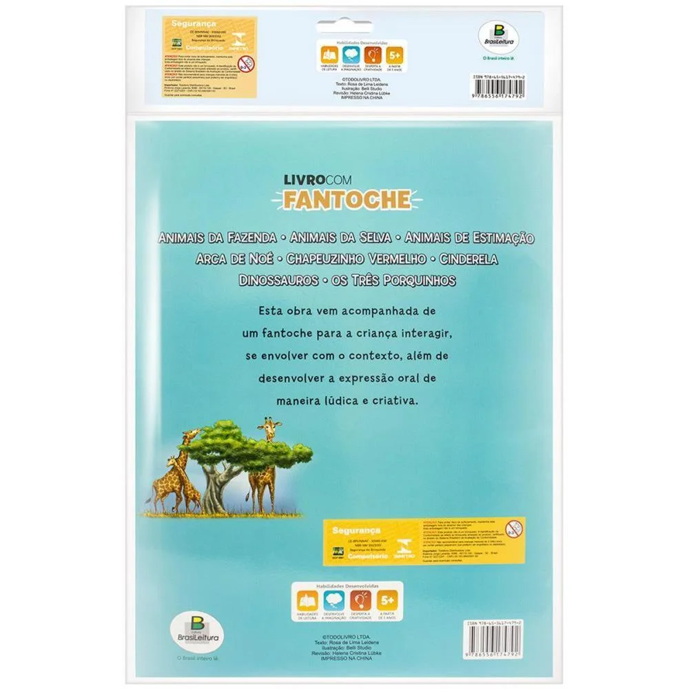 LIVRO BRINQUEDO ILUSTRADO FANTOCHE ANIMAIS DA SELVA 16PG TODOLIVRO (UNIDADE) - imagem 4
