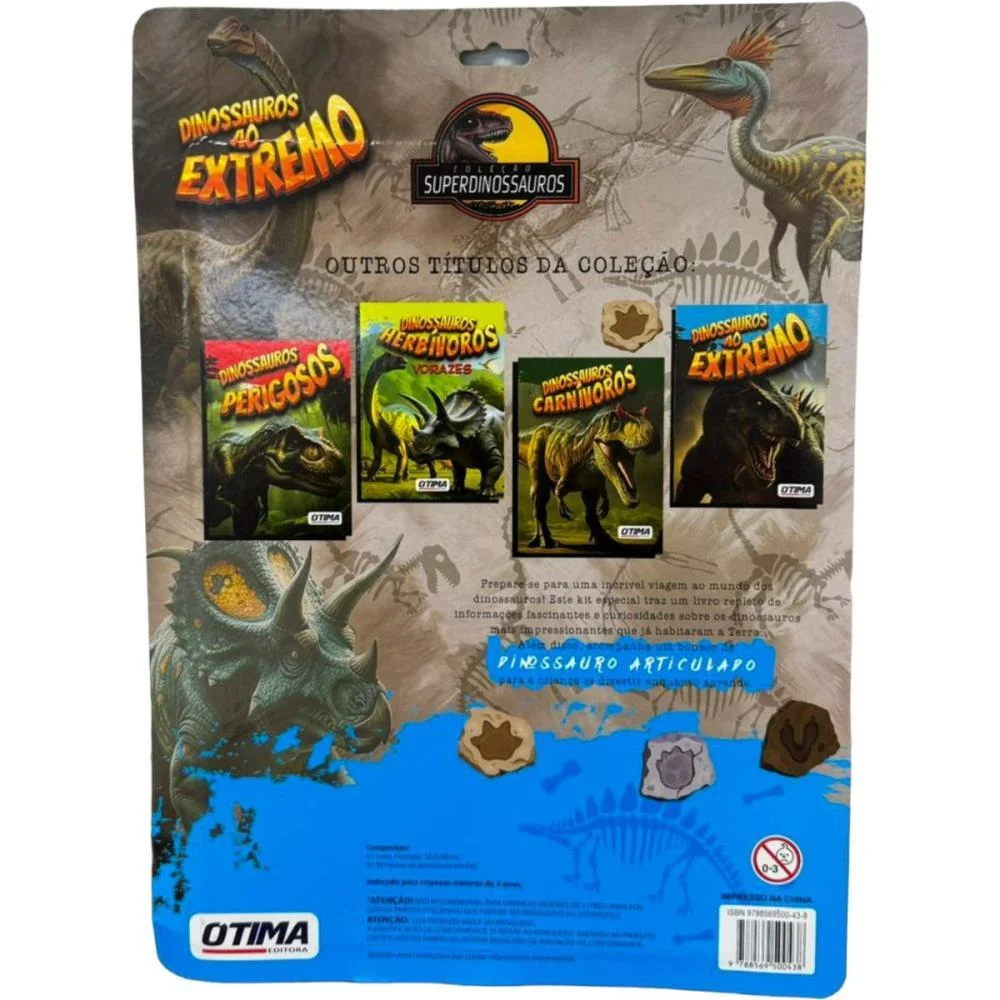 LIVRO BRINQUEDO ILUSTRADO DINOSSAURO AO EXTREMO PAE EDITORA (UNIDADE) - imagem 3