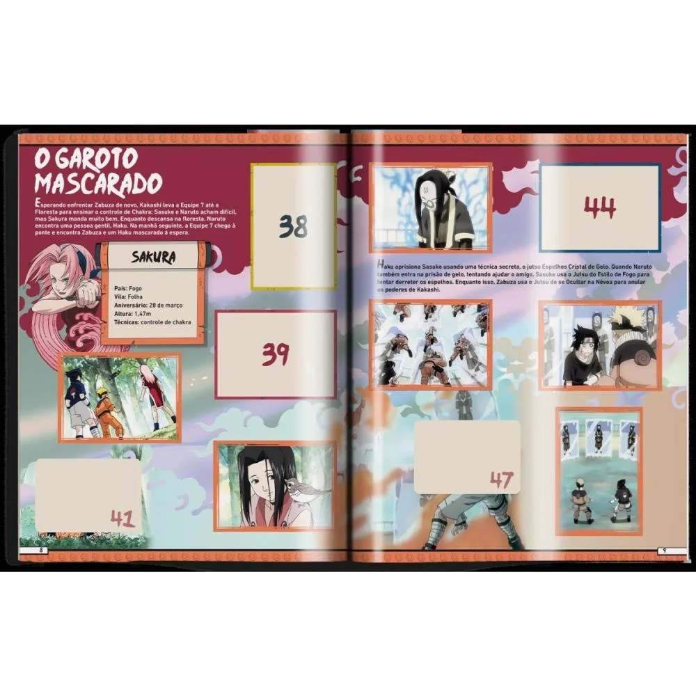 ALBUM DE FIGURINHAS NARUTO CLASSIC BROCHURA PANINI (UNIDADE) - imagem 3