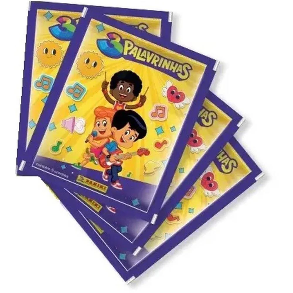 FIGURINHAS 3 PALAVRINHAS ENV.C/5 PANINI (PCT.C/20) - imagem 3