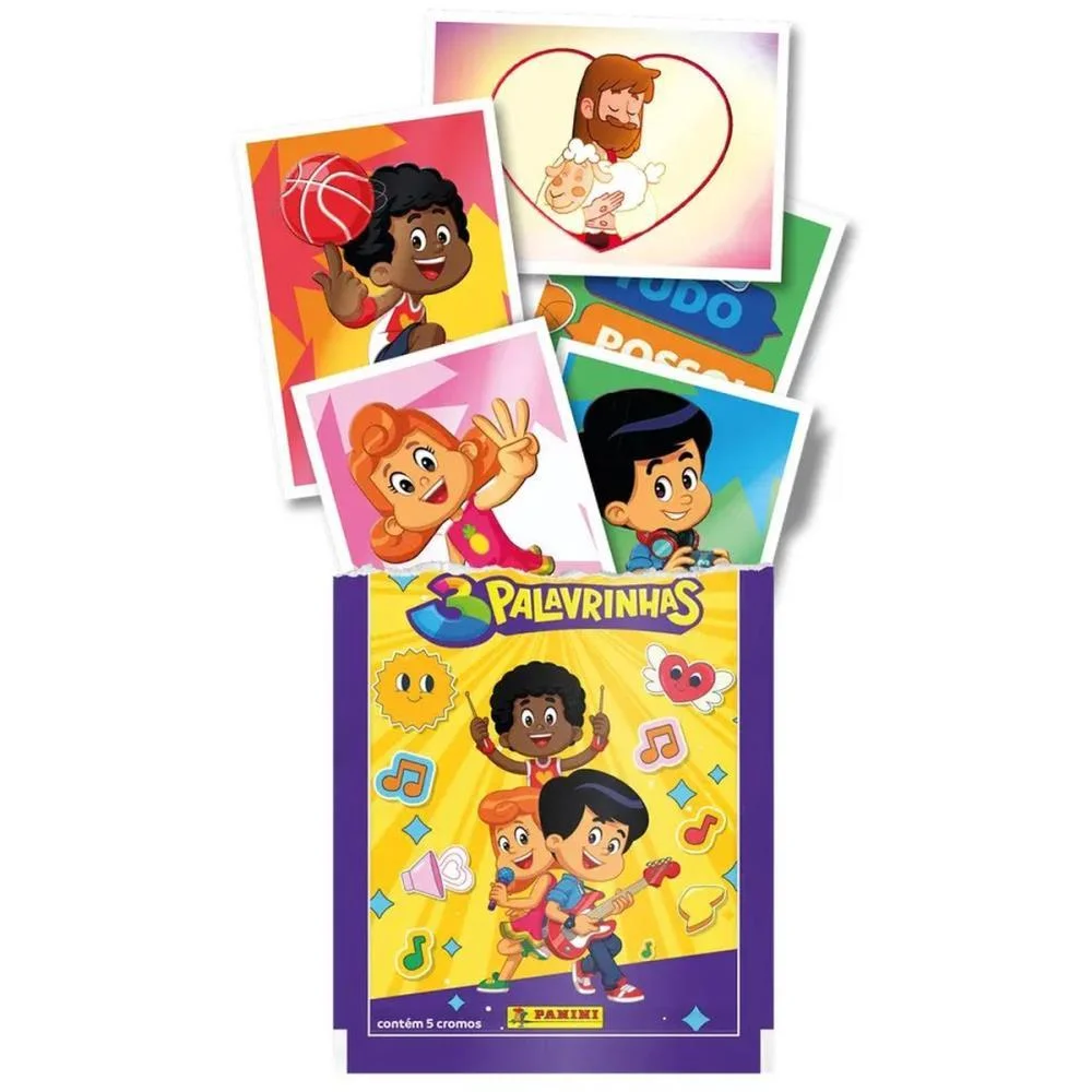 FIGURINHAS 3 PALAVRINHAS ENV.C/5 PANINI (PCT.C/20) - imagem 4