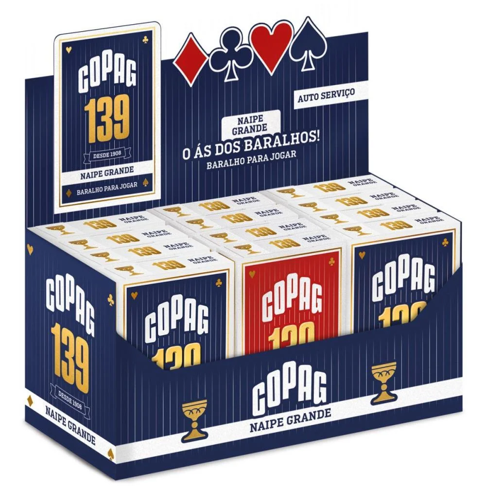 BARALHO 139 COUCHE 290G NAIPE GRANDE COPAG (CX.C/12) - imagem 4