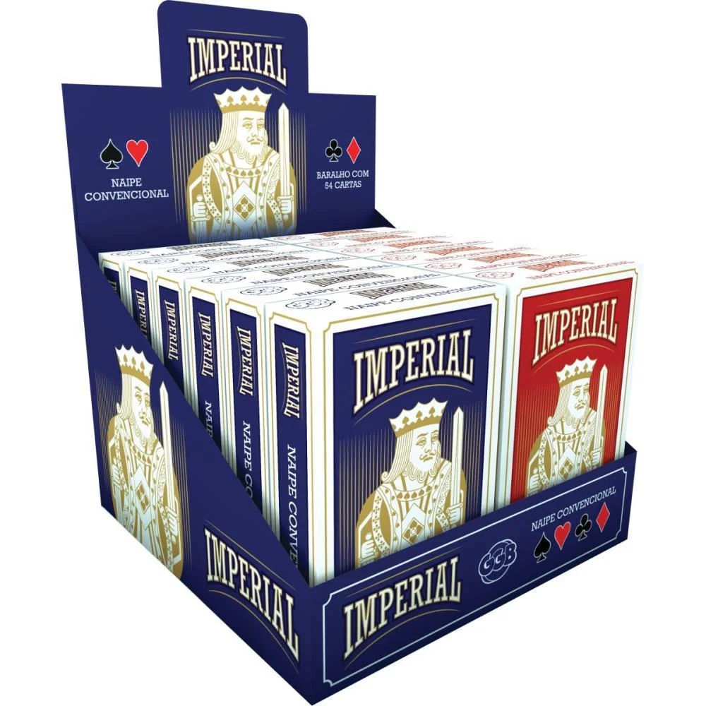 BARALHO IMPERIAL COUCHE 54 CARTAS GGB PLAST (DP.C/12) - imagem 8