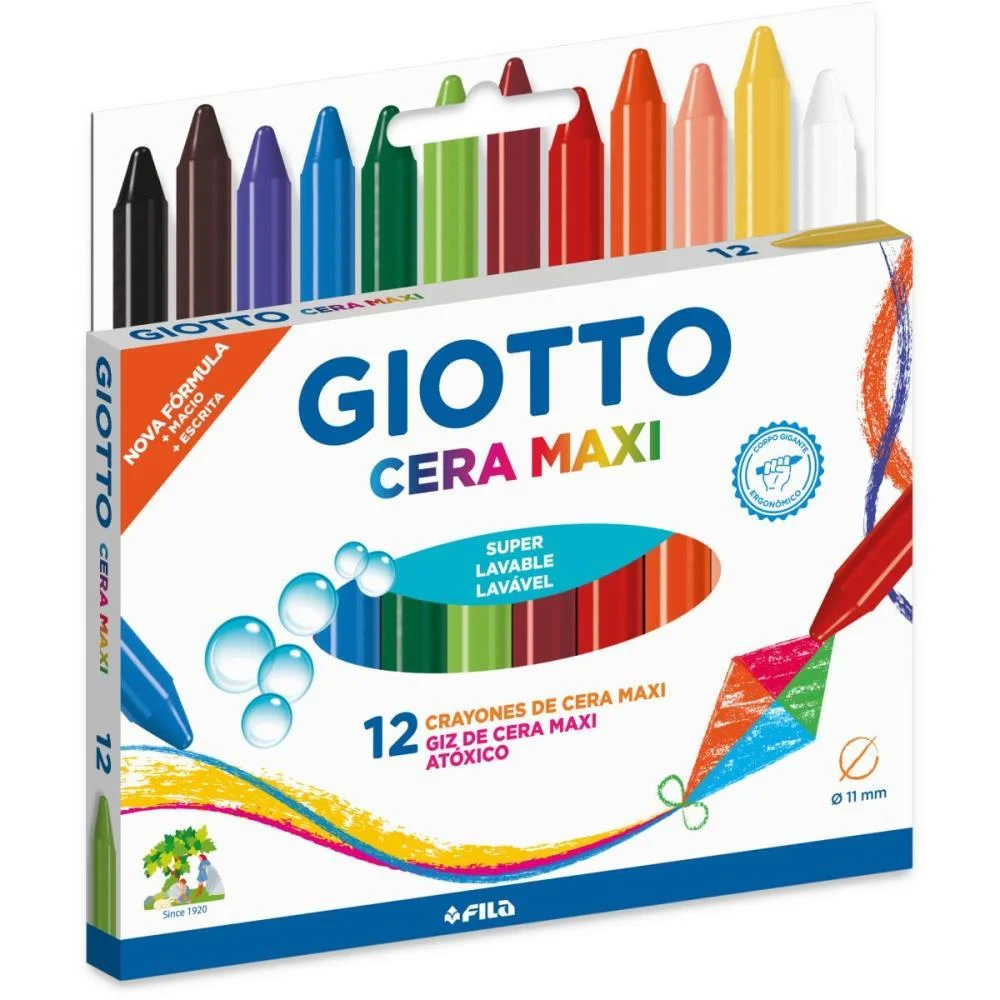 GIZ DE CERA FINO GIOTTO MAXI 12 CORES CANSON (PCT.C/12) - imagem 4