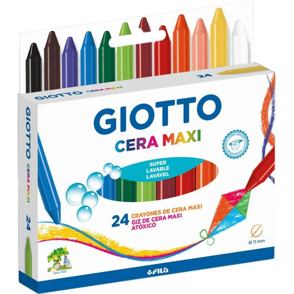 GIZ DE CERA FINO GIOTTO MAXI 24 CORES CANSON (PCT.C/06) - imagem 4