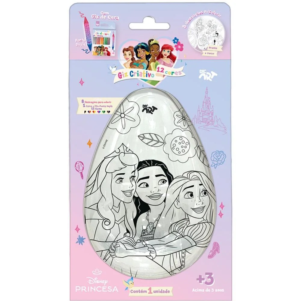 GIZ DE CERA FINO PRINCESAS GIZ CRIATIVO DAC (UNIDADE) - imagem 8
