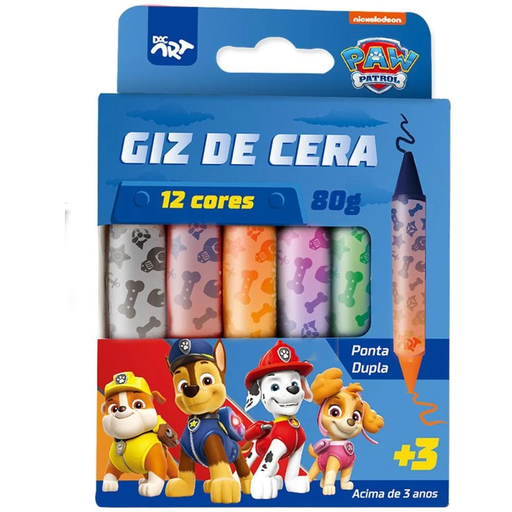 GIZ DE CERA FINO PATRULHA CANINA GIZ CRIATIVO DAC (UNIDADE) - imagem 5