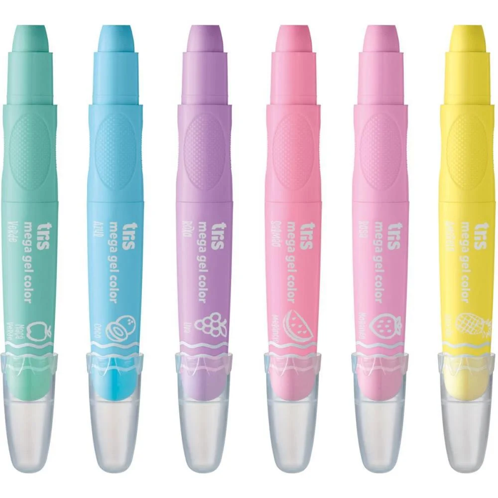 GIZ DE CERA JUMBO TRIS RETRATIL GEL 6 TONS PASTE SUMMIT (ESTOJO) - imagem 4