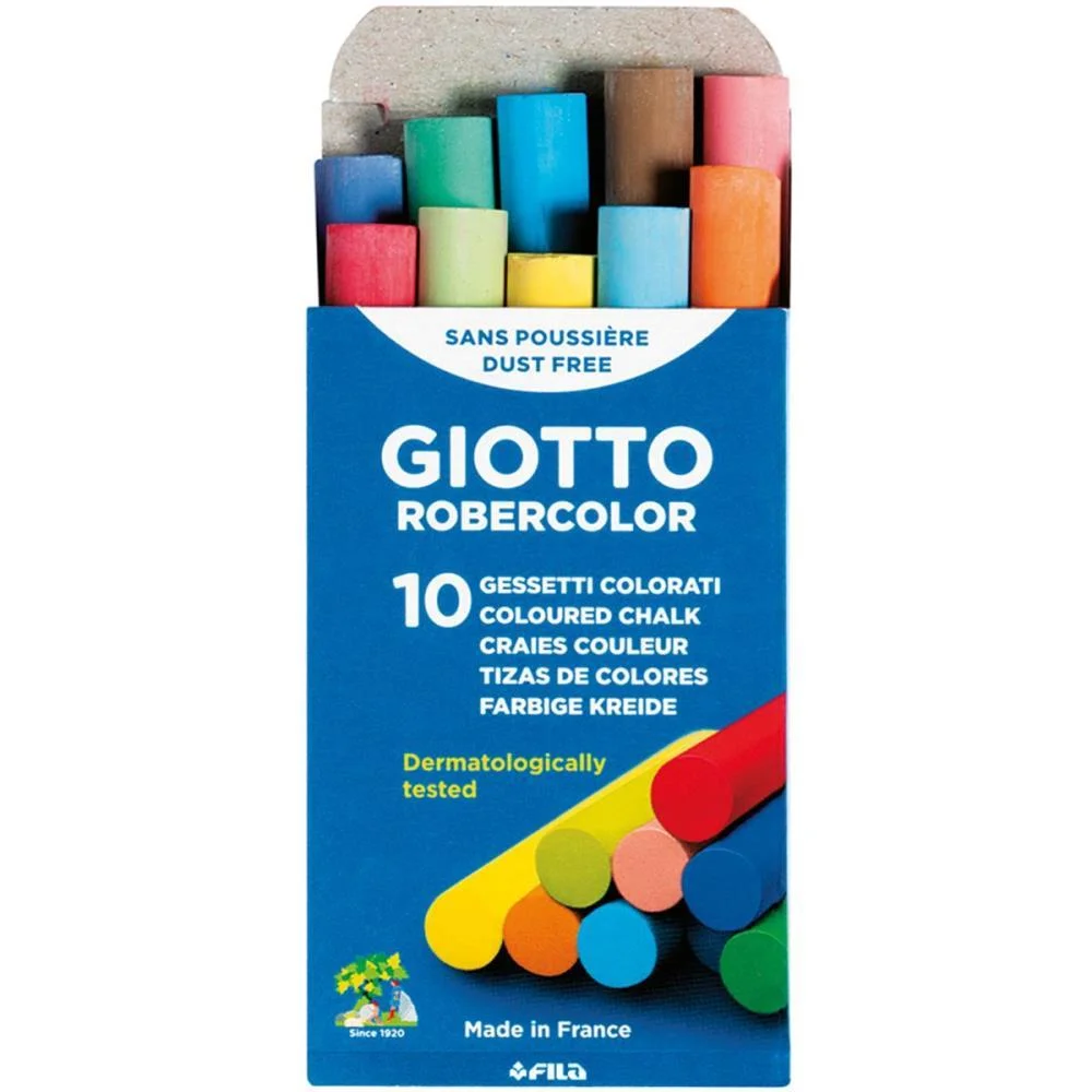 GIZ ESCOLAR PLASTIFICADO GIOTTO COLORIDO C/10 CANSON (UNIDADE) - imagem 3