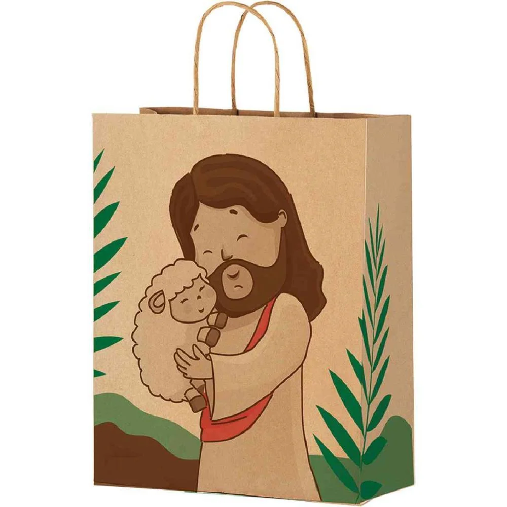 SACOLA DECORADA PASCOA PASCOA JESUS M 29X24X12CM FESTCOLOR (PCT.C/25) - imagem 3