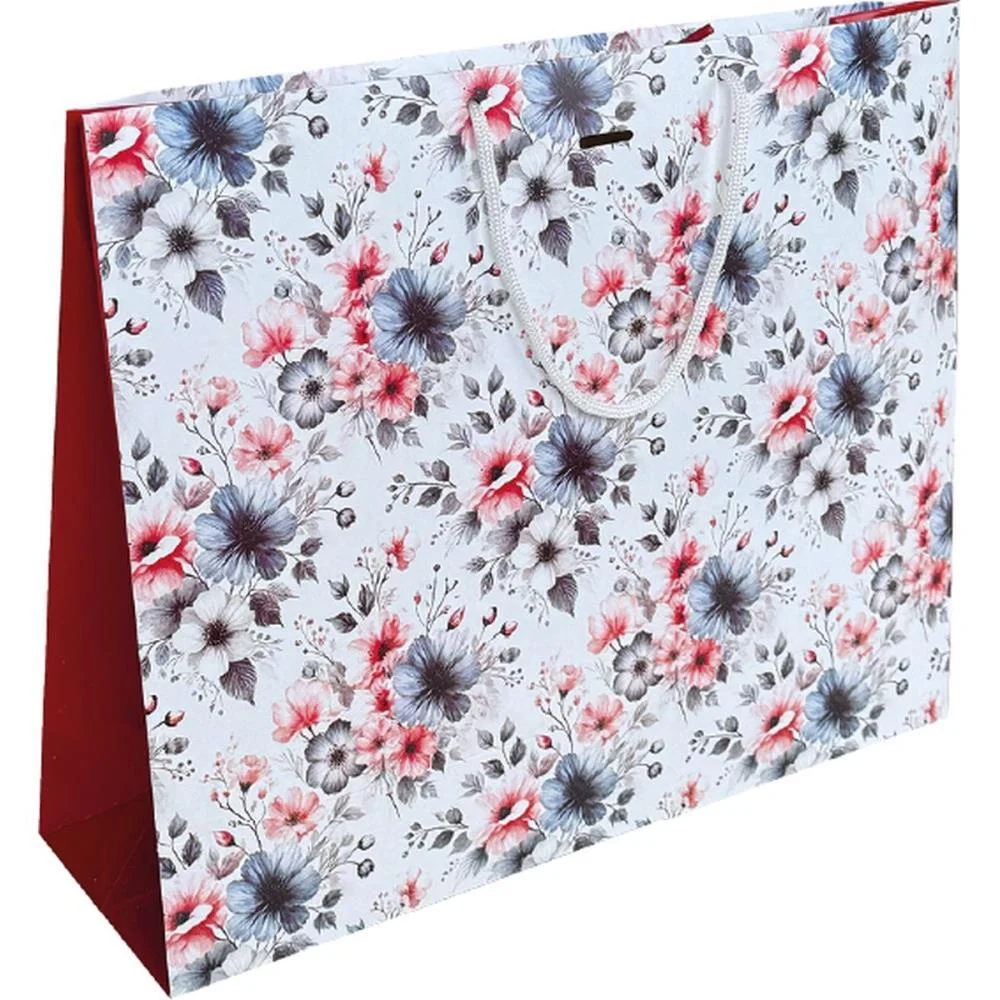 SACOLA PARA PRESENTE DECORADA HORIZONTAL 32X40X12 (S) CRISTINA (PCT.C/10) - imagem 4